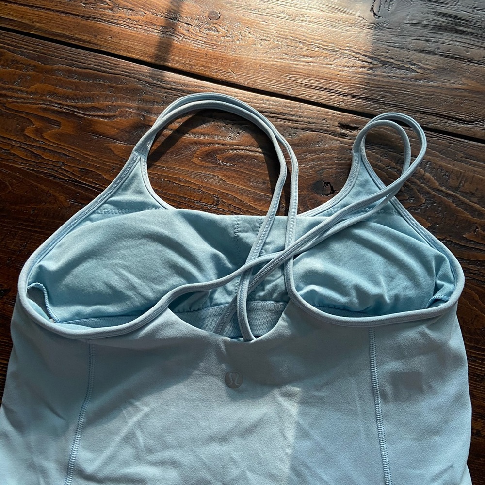 Lululemon light blue tank top